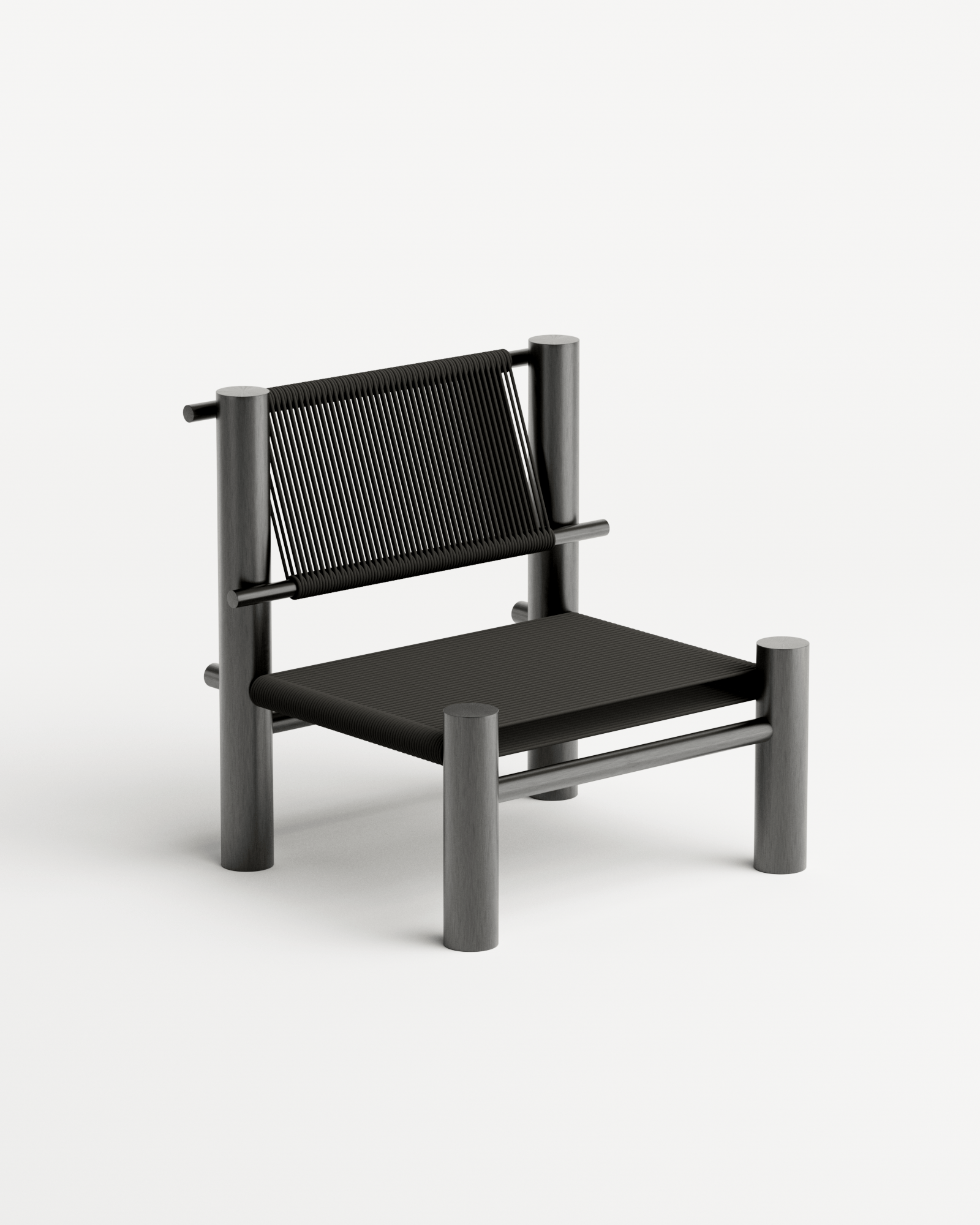 Undum and Bevel by Hadge, made of Aluminium and Wire, Black version, picture 0