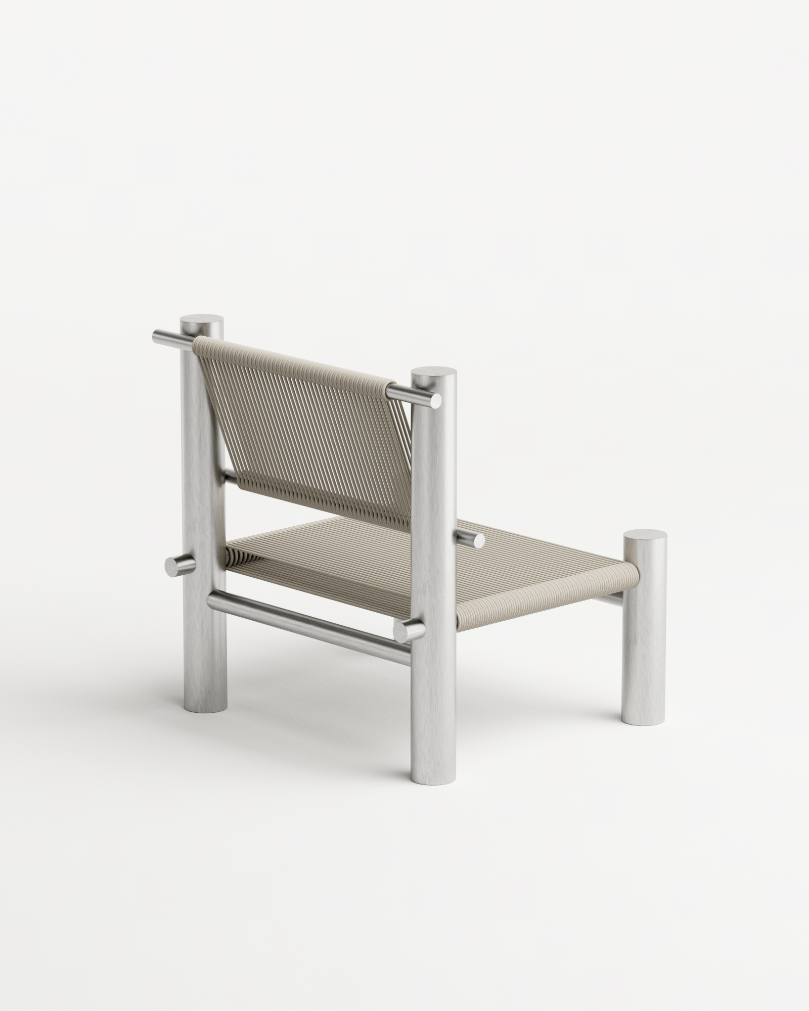 Undum and Bevel by Hadge, made of Aluminium and Wire, Natural version, picture 1