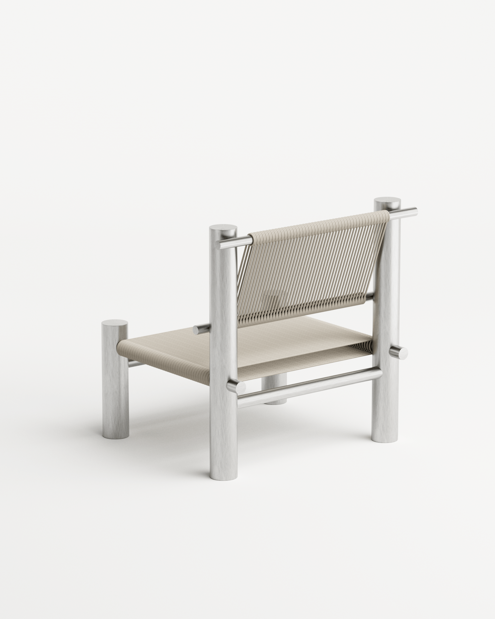 Undum and Bevel by Hadge, made of Aluminium and Wire, Natural version, picture 2