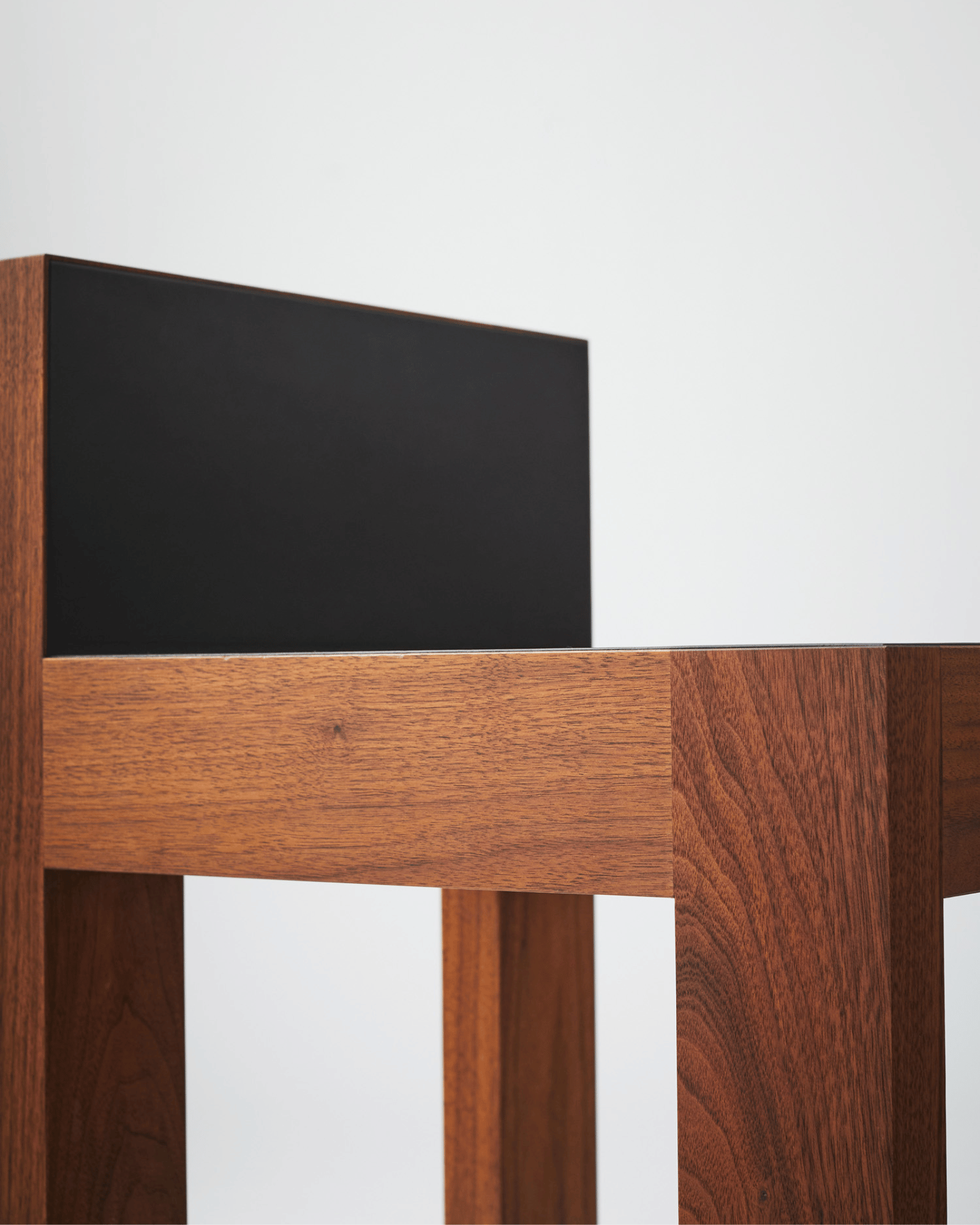 Veermakers Collection by Veermakers, made of and , Walnut & Black Leather version, picture 2