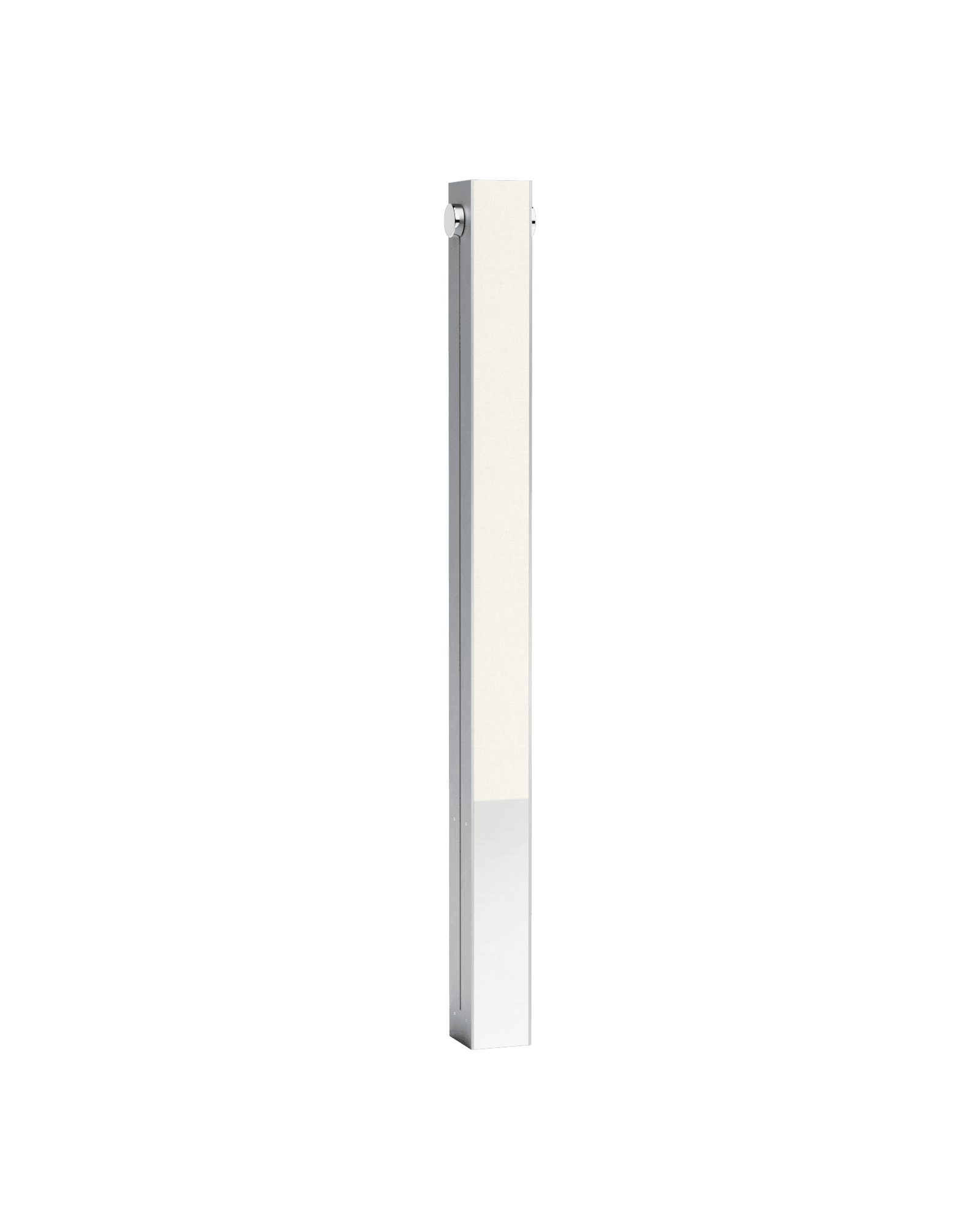 Cyclope II Floor Lamp, matte silver-grey aluminum with illuminated panel, Walter & Moretti, limited edition France