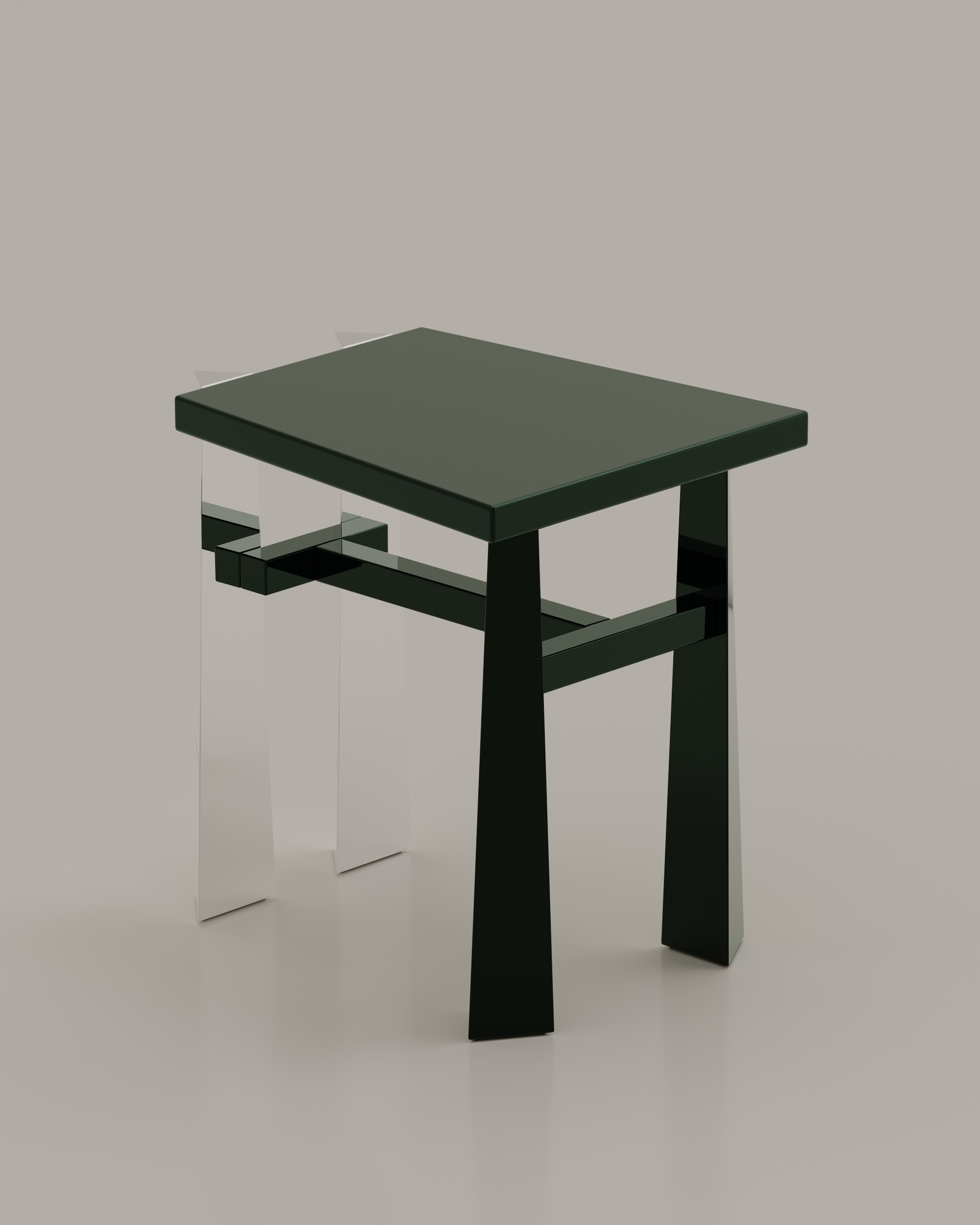 Stool Lacquered whoody