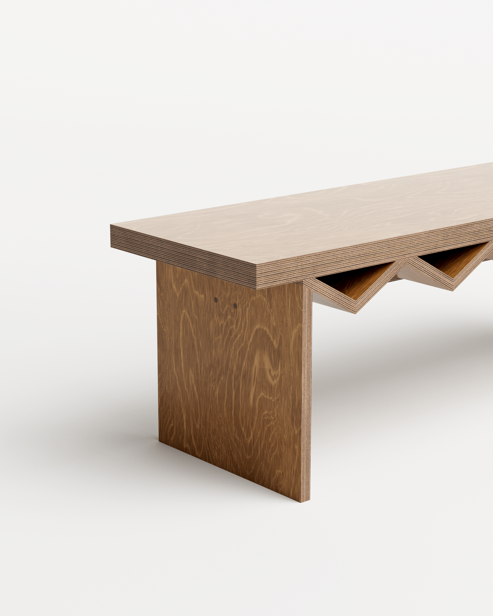 You & Me by Goons, made of Plywood and , Satin French Oak version, picture 2